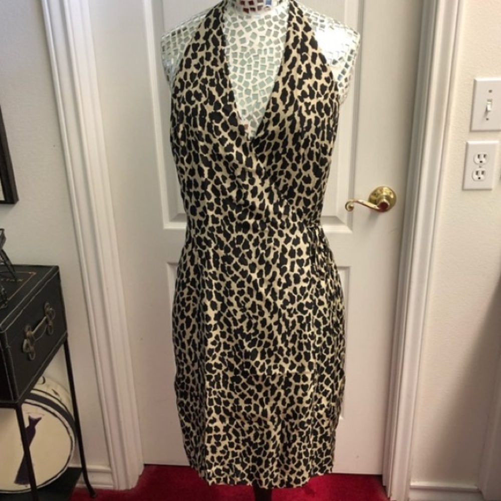 Laundry By Shelli Segal Animal Print Wrap Dress